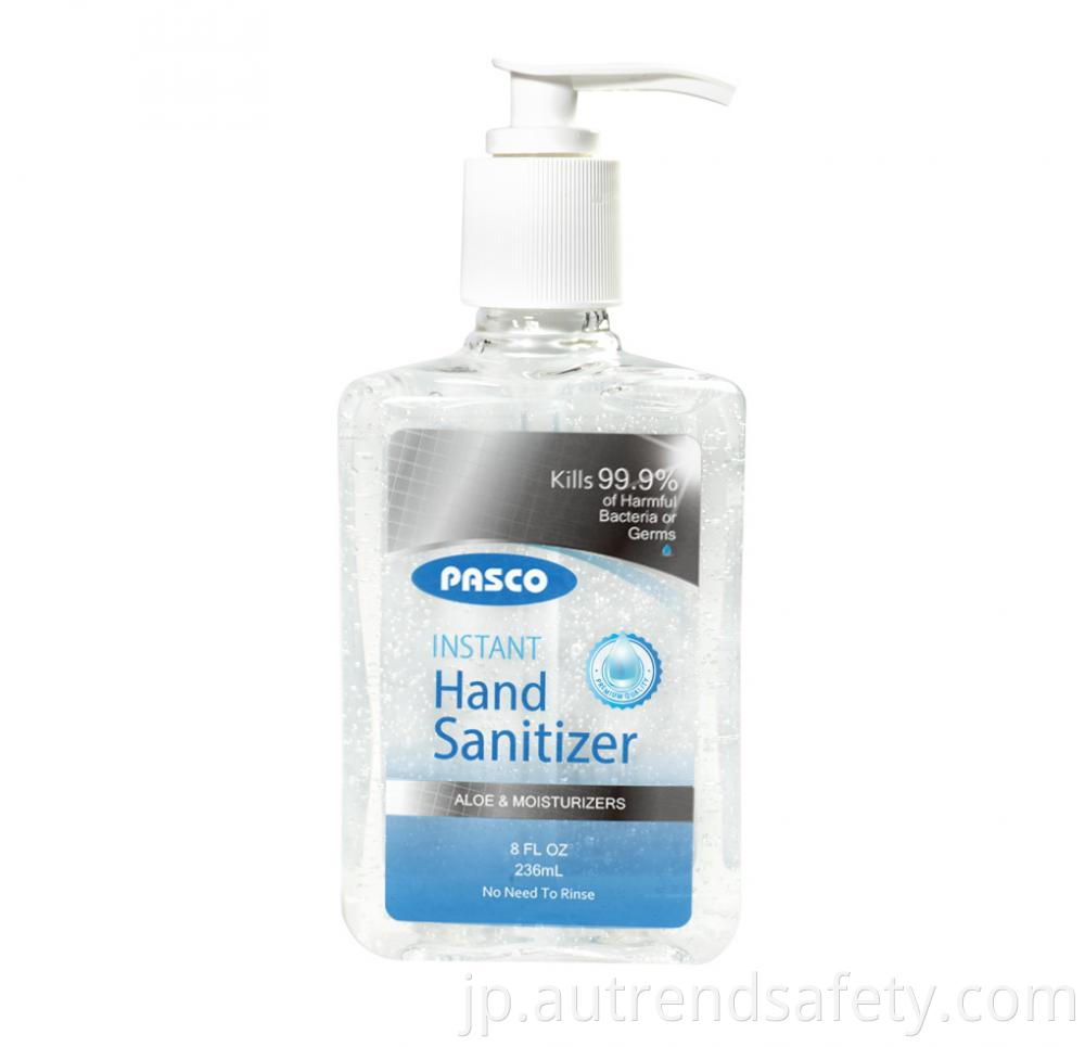 Manufacturer Instant Hand Sanitizer Hand Disinfectant Gel 8oz 236ml Kills 99 9 Germs With Fda Ce 2